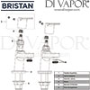 Bristan Pisa Basin Taps Spares